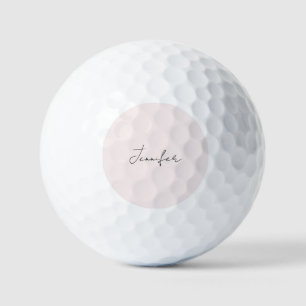 Kalligrafie Elegante Pastellfarbe Einfach Einfache Golfball