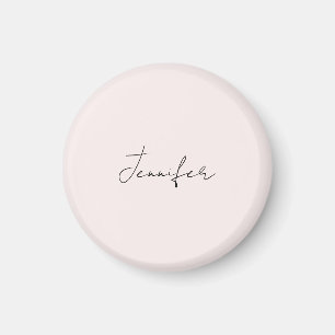 Kalligrafie Elegante Pastellfarbe Einfach Einfache Magnet
