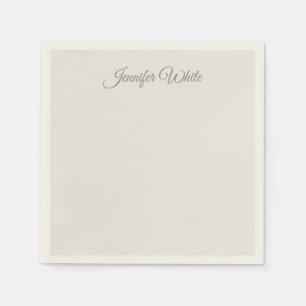 Kalligrafie Elegante Pastellfarbe Fette Retro Serviette