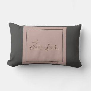 Kalligrafie Eleganter Schlichter einfacher Name Lendenkissen