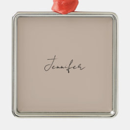 Kalligrafie Eleganter Schlichter einfacher Name Ornament Aus Metall