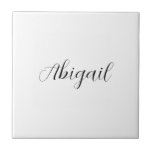Kalligrafie Eleganter Schwarz-weißer Schlichter Na Fliese<br><div class="desc">Suchen Sie eine schöne Kalligrafie mit einer ästhetischen Handschrift? Dieses einfache, auffällige Design ist für Sie. Dieses Produkt beeindruckt sofort diejenigen, die es sehen. Das feine und geschmackvolle Design spiegelt sofort die Qualität Ihrer Beziehung und Familie wider.</div>