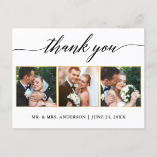 Kalligrafie Goldene Hochzeit 3 Foto Danke Postkarte