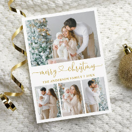 Kalligrafie Herzensschrift Weihnachten 4 Foto Gold