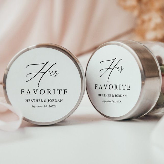 Kalligrafie Ihre Lieblings-Hochzeitskiste Runder Aufkleber (Von Creator hochgeladen)