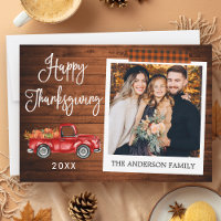 Kalligrafie-Karo-Bastelband Thanksgiving-LKW