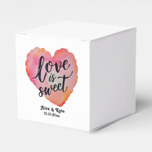 Kalligrafie-Liebe ist süße Hochzeit Geschenkschachtel