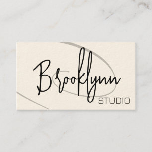 Kalligrafie Modernes Berufliches Haarstudio Twirl Visitenkarte
