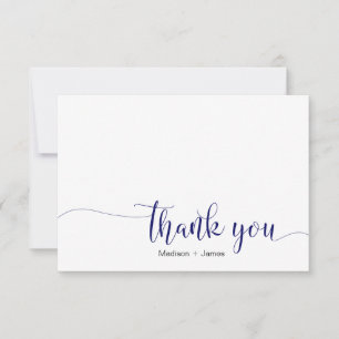Kalligrafie Personalisiert Vielen Dank Notecard Se Dankeskarte