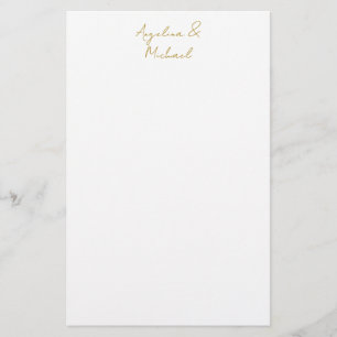Kalligrafie Profi Elegant Goldfarbe Briefpapier