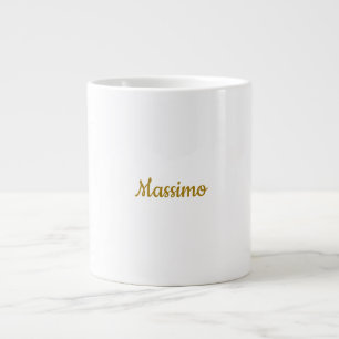 Kalligrafie Profi Elegant Goldfarbe Jumbo-Tasse