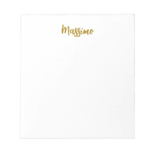 Kalligrafie Profi Elegant Goldfarbe Notizblock