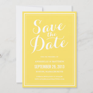 Kalligrafie Save-the-Date-Ankündigung Save The Date