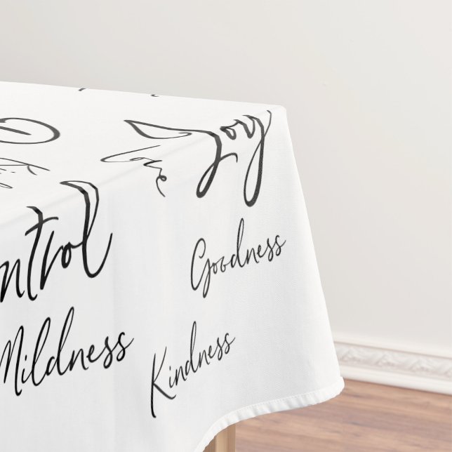 Kalligrafie Schrift Frucht des Geistes  Tischdecke (Von Creator hochgeladen)