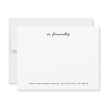Kalligrafie-Schriftname Professionelle Notizkarte