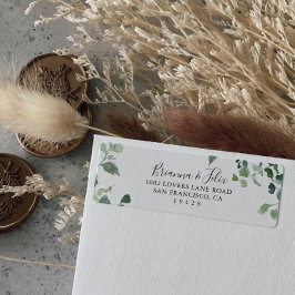 Kalligrafie Script Green Foliage Return