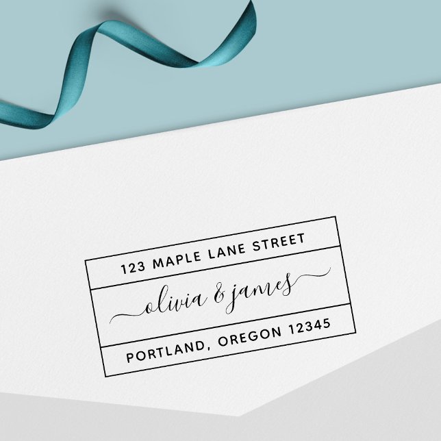 Kalligrafie-Script-Rücksendeadresse Permastempel (Von Creator hochgeladen)