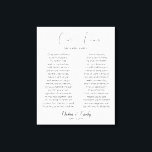 Kalligrafie Script Wedding Vows Canvas Print Leinwanddruck<br><div class="desc">Modernes und elegantes Design gedruckt Kalligrafie Script Wedding Vows Canvas Print,  die mit Ihrem Text angepasst werden können. Bitte klicken Sie auf den Button "Anpassen" und verwenden Sie unser Design-Tool,  um diese Vorlage zu ändern. Karo im Grafikdesign-Store für andere Produkte,  die diesem Design entsprechen!</div>