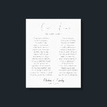 Kalligrafie Script Wedding Vows Canvas Print Leinwanddruck<br><div class="desc">Modernes und elegantes Design gedruckt Kalligrafie Script Wedding Vows Canvas Print,  die mit Ihrem Text angepasst werden können. Bitte klicken Sie auf den Button "Anpassen" und verwenden Sie unser Design-Tool,  um diese Vorlage zu ändern. Karo im Grafikdesign-Store für andere Produkte,  die diesem Design entsprechen!</div>