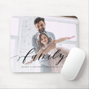 Kalligrafie-Skriptüberlagerung Vollständiges Foto Mousepad