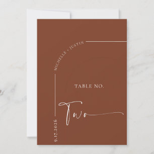 Kalligrafie-Tisch   Hochzeitstischkarten Einladung
