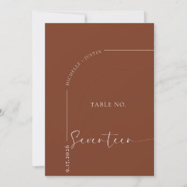 Kalligrafie-Tisch | Hochzeitstischkarten Einladung