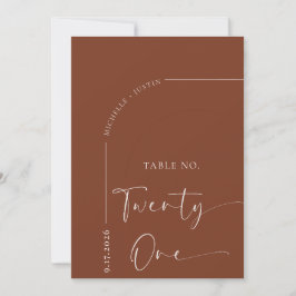 Kalligrafie-Tisch | Hochzeitstischkarten Einladung