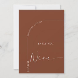 Kalligrafie-Tisch | Hochzeitstischkarten Einladung