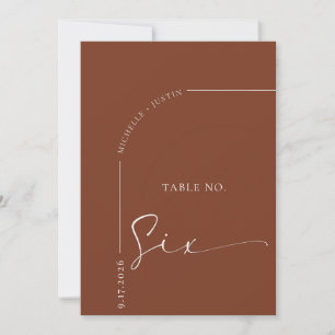 Kalligrafie-Tisch   Hochzeitstischkarten Einladung