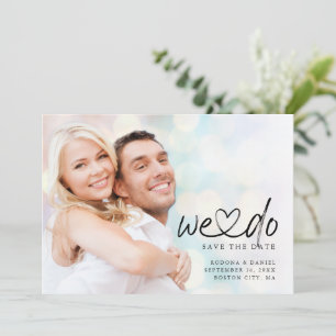 Kalligrafie Wir machen Foto QR-Code für vernetztes Save The Date