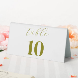 Kalligrafieschrift Elegant Wedding Tischnummer Tischaufsteller