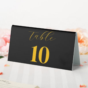 Kalligrafieschrift Elegant Wedding Tischnummer Tischaufsteller