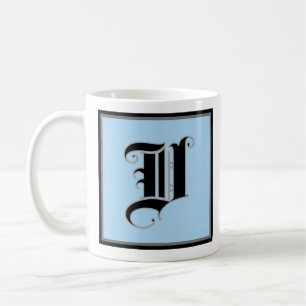 Kalligrafische Hauptstadt Letter V Kaffeetasse