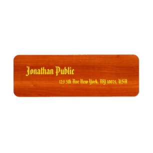 Kalligrafischer Name Gold American Text Walnut Woo