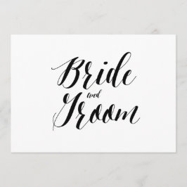 Kalligrafischer Stil "Braut und Bräutigam" Hochzei