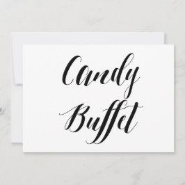 Kalligrafischer Stil "Candy Buffet" Hochzeitszeich