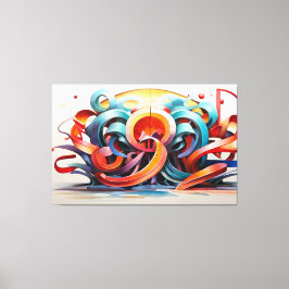 Kalligrafischer Stil Leinwanddruck