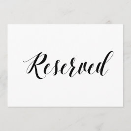 Kalligrafischer Stil "Reserviert" Hochzeitszeichen
