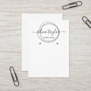 Kalligrafisches Handwerkspapier Ohrsichtkarte Visitenkarte