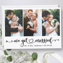 Kalligrafisches Herz Wir Got Verheiratet 3 Foto Ho