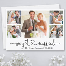 Kalligrafisches Herz Wir Got Verheiratet 5 Foto Ho