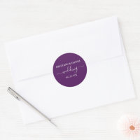 Kalligrafisches Skript Lila Hochzeiten Umschlag Au