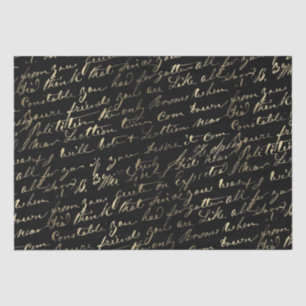 Kalligraphie auf schwarz seidenpapier