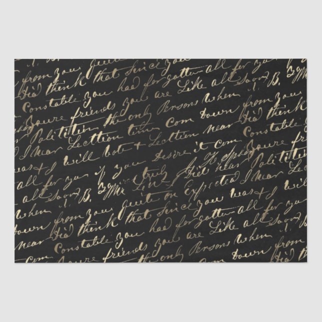 Kalligraphie auf schwarz seidenpapier (Vorderseite)
