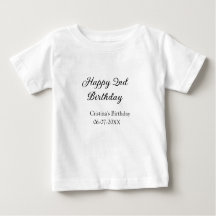 Kalligraphie einfach minimale glückliche 2. Geburt