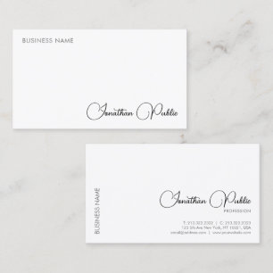 Kalligraphie Elegant Einfach Beruflich modern Visitenkarte