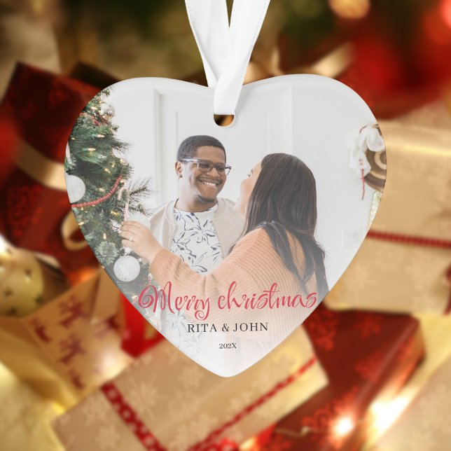 Kalligraphie Erstes Weihnachtsfest Verheiratetes F Ornament (Von Creator hochgeladen)