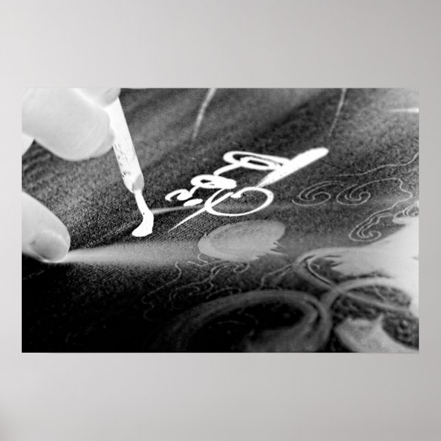 Kalligraphie - Foto-Negative Poster (Vorne)