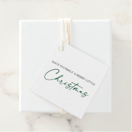 Kalligraphie Green Ink Pen Minimalistische Weihnac Geschenkanhänger