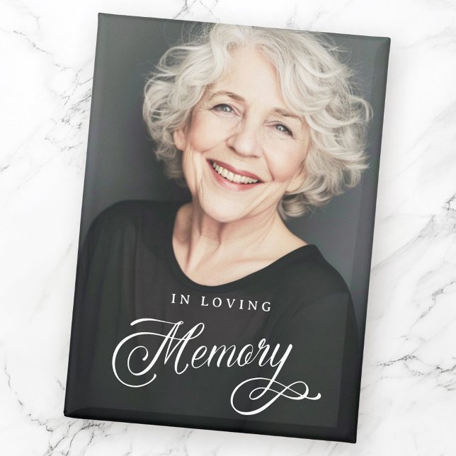 Kalligraphie im liebenden Gedächtnisdenkmal-Foto Magnet (Calligraphy in loving memory memorial photo magnet)